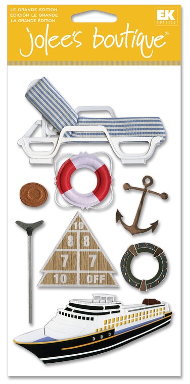 Jolee's Boutique Dimensional Stickers, Cruise