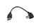 YCS basics Black 6 Inch USB 2.0 High Speed Printer/Scanner Right Angle Cable