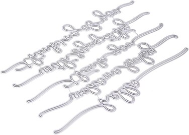 Creative Word Cutting Dies Stencil DIY Scrapbooking Embossing Album Paper Card for Card Making On Prime for Scrapbooking Photo Abulm, Die-Cutting and Embossing, Word Die Cuts, Scrapbooking Die-Cuts