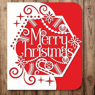 Christmas Pine Leaf Metal Die Cuts,Merry Christmas Deer Ball Cutting Dies Cut Stencils DIY Scrapbooking Decorative Embossing Paper Scrapbooking Card Making