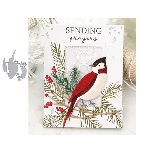 Bird Decor Metal Die Cuts,Bird Decoration Cutting Dies Cut Stencils for DIY Scrapbooking Cards Decorative Embossing Paper Dies for Scrapbooking Card Making