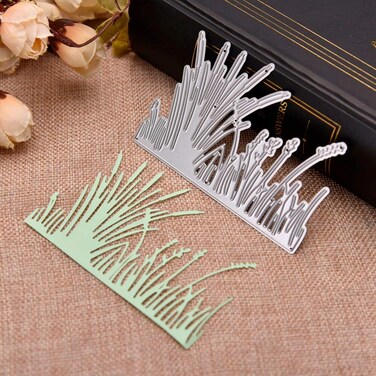 1 Pcs Calamus Grass Cutting Dies,DIY Scrapbooking Artist Metal Cutting Dies Stencils for DIY Scrapbooking Craft Die Cuts Easter Decorative Paper Photo Cards 10x6.9cm