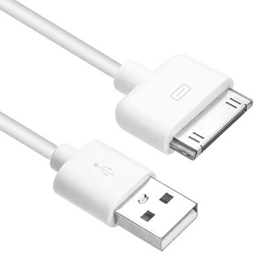Browniz 4S Charging Cable USB Sync Cable 30 Pin Charger Cord for iPhone 4 4S 3G 3GS iPad 1 2 3 iPod Touch Nano 3.3 Feet White