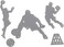 Basketball Player Die Cut for Card Making, Basketball Metal Cutting Dies Congratulations Die Cuts Birthday Embossing Stencils Template for DIY Scrap-Booking Decor Wedding Birthday Blessing Card