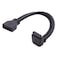 chenyang USB 3.0 Front Panel Header 19/20Pin Male to Female 90 Degree UP Angled Mainboard Header Port Extension Cable Adapter