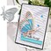 DDeehs Christmas Flying Butterfly Metal Die Cuts,Butterfly Flower Frame Square Cutting Dies Cut Stencils DIY Scrapbooking Decorative Embossing Paper Scrapbooking Card Making, silver