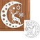 Elk on The Moon Christmas Metal Die Cuts, Star Moon Xmas Deer Stencils DIY Crafts Cards Cutting Dies Cuts for DIY Embossing Card Making Photo Decorative Paper Dies Scrapbooking