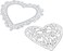 1Pc Heart Cutting Dies Metal Love Heart Die Cuts Embossing Stencils DIY Craft Template Mould for Card Making Scrapbooking Album Paper Card Decor, Scrapbooking Die-Cuts, Scrapbooking