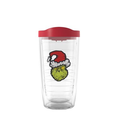 Tervis Dr. Seuss-Grinch Grinchy Claus Insulated Tumbler, 16oz, Classic