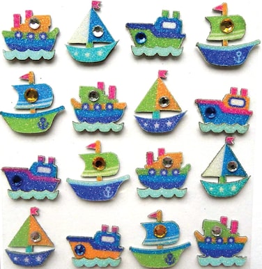 Jolee's Boutique Dimensional Stickers, Boats