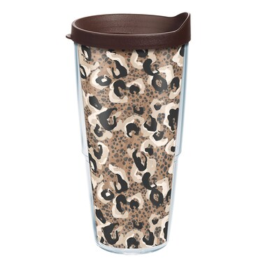 Tervis Spotted Jaguar Made in USA Double Walled Insulated Tumbler Travel Cup Keeps Drinks Cold &amp; Hot, 24oz, Classic