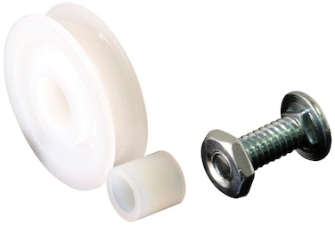 Prime-Line B 555 Sliding screen door high density polyethylene roller, Bolt, Nut and high density polyethylene Bushing (2 Pack)