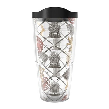 Tervis Game of Thrones - Heraldry Made in USA Double Walled Insulated Tumbler Travel Cup Keeps Drinks Cold &amp; Hot, 24oz, Classic