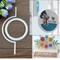 DDeehs Round Tag Flower Metal Die Cuts,Round Square Card Cutting Dies Cut Stencils DIY Scrapbooking Album Decorative Embossing Paper Dies Festival Card Making, Sliver, 13.4x7cm5.27X2.75