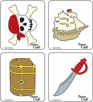 Cuttlekids Cutting Dies 4/Package, Pirate