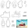 ALIBBON Summer Gnomes Stamps and Dies for Card Making, Driving Gnomes Swim Gnomes Transparent Silicone Rubber Stamps Seals with Metal Cutting Dies for Photo Album Decorations and DIY Scrapbooking