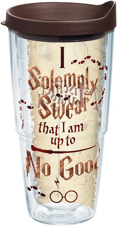 Tervis Made in USA Double Walled Harry Potter I Solemnly Swear Insulated Tumbler Cup Keeps Drinks Cold &amp; Hot, 24oz, Classic