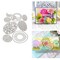 7pcs/Set Easter Eggs Metal Die Cuts,Flower Butterfly Eggs Frame Cutting Dies Stencils DIY Crafts Cards Cuts for DIY Embossing Card Making Photo Decorative Paper Dies Scrapbooking