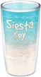 Tervis Florida - Siesta Key Made in USA Double Walled Insulated Tumbler Travel Cup Keeps Drinks Cold &amp; Hot, 16oz - No Lid, Tropical