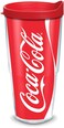 Tervis Coca-Cola - Coke Can Tumbler with Wrap and Red Lid 24oz, Clear