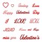Metal Valentines&#39;s Day Love Words Cutting Dies Words Letter Embossing Stencil Die Cuts for Card Making Scrapbooking Paper Craft Album Stamps DIY Valentines&#39;s D&Atilde;&copy;cor