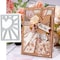 Heart Line Background Metal Die Cuts,Heart Frame Square Cutting Dies Cut Stencils for DIY Embossing Photo Decorative Paper Dies Scrapbooking Card Making