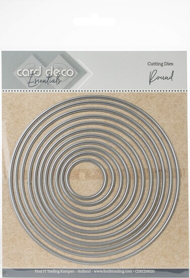Find It Trading Card Deco Essentials Nesting Cutting Dies-Round