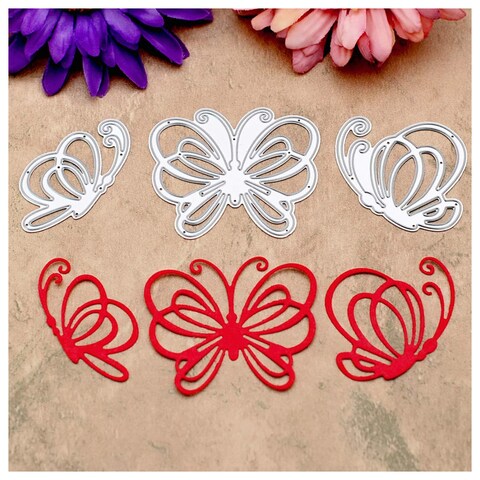 Kwan Crafts Butterfly Metal Die Cutting Dies for DIY Scrapbooking Photo Album Embossing Folder