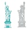 Statue of Liberty Metal Dies Cutting Die Cuts, Statue of Liberty Cutting Dies Embossing Stencils DIY Crafts Cards Cutting Dies Cuts for DIY Embossing Card Making Photo Decor Paper Dies Scrapbooking