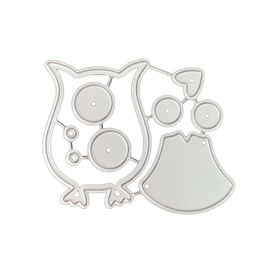 BUZHI Owl Metal Dies Cuts for Card Making,Carbon Steel Embossing Template Cutting Die Mould for Paper Art Craftings Cutting Template