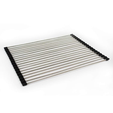 Transolid TRM1518 Roller Mat Trivet, 14.95-in L x 18.39-in W x 0.31-in H, Stainless Steel