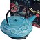 Large Cast Iron Tea Kettle Set - 40oz/1200ml Japanese Teapot with Infuser &amp; Matching Trivet - Tetsubin Iron Tea Pot Japanese Style with Enamel Interior - Handcrafted Dragon Teapot Humidifier - Blue