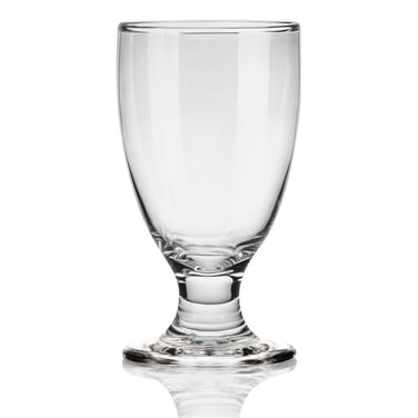 Burns Glass Goblet Wine Glasses Set of 4, 10 Oz Small Red &amp; White Wine Goblets Water Glasses Short Stem, Crystal Stemmed Wine Glass Banquet Goblets, Juice Iced Tea Drinking Cup for Party, Wedding