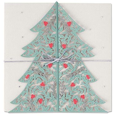 Sizzix ELLISON THINLITS Dies Xmas, Christmas Tree Card