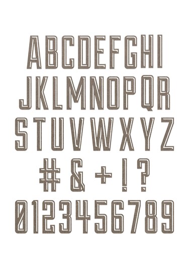 Sizzix Thinlits Die Set 41PK Alphanumeric Emporium by Tim Holtz, 666282, Multi-Colour