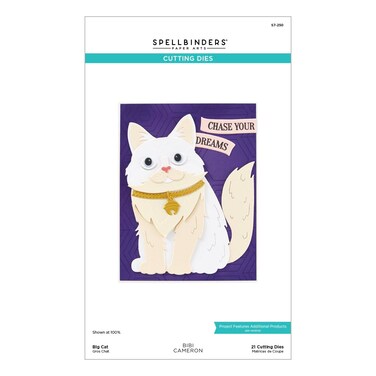Spellbinders Big Cat Etched Dies, Metal