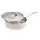 American Kitchen - 10 inch Stainless Steel Skillet Saute Pan, with Cover, Made In America