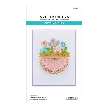 Spellbinders Stitched Kaleidoscope Arch Etched Dies, Metal