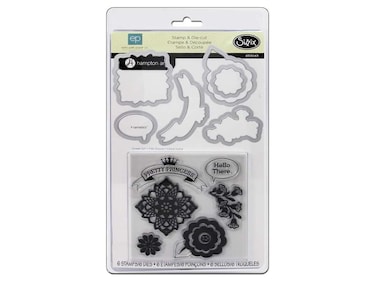 Sizzix Framelits Die Set 6PK w/Stamps - Sweet Girl