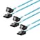 ADCAUDX SATA III Cable 1M,3 Pack Long-SATA 90-Degree Cable SATA Right-Angle Cable Thin-SATA Cable 3.3Ft SATA to Angled-SATA Data Cable,Flexible SATA Cable for Hard Drive,Sever,SSD HDD