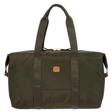 Bric's X-Bag/X-Travel 2.0 Folding Duffel Bag - 18" Carry On and Overnight Travel Bag - Olive