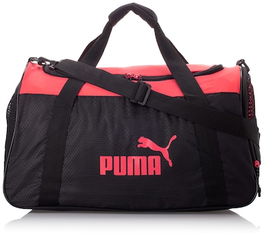 PUMA womens Evercat Candidate Duffel Bags, Black/Paradise Pink, One Size US
