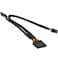 COMeap SATA Power Cable for Dell Inspiron 3653 3650 Series, SATA 15 Pin x2 to Mini 6 Pin ATX Adapter Compatible Part No. GP2JM 13-inch(33cm)