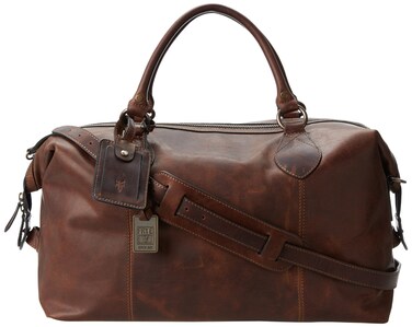 FRYE Men's Logan Overnight Duffle Bag, Dark Brown, One Size