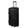 Eddie Bauer Traverse Rolling Duffel Bag-Made from Ripstop Polyester with Telescoping Handle, Black, 78L
