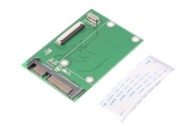 NOYITO 1.8 inches CE ZIF HDD to SATA Serial ATA 7+15Pin 22-Pin Adapter Converter with FFC Cable