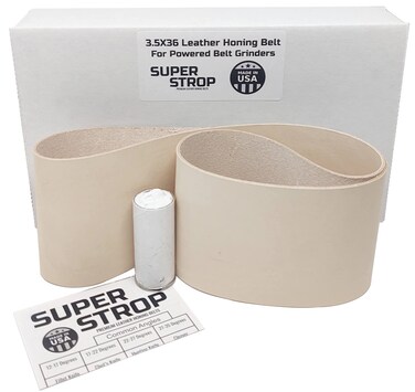 3.5X36 Super Strop Leather Honing Polishing Belt Fits 4X36 Belt Sanders