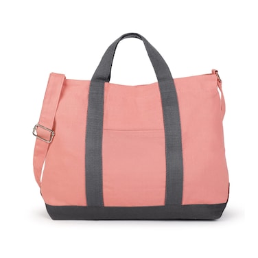 Eco Right Extra Large Canvas Tote Bag for Shopping &amp; Work, Beach Bag with Adjustable Crossbody Handles