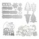 4 Shapes of Christmas Cutting Dies, VEINARDYL Christmas Tree Santa Snowflake Die Cuts Stencil Metal Template Mold Embossing Tool for DIY Scrapbook Album Paper Card Cake Topper DIY Craft Making