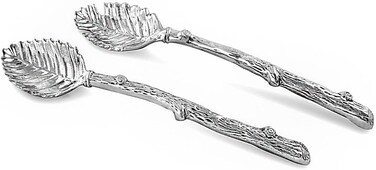 Beatriz Ball Forest Salad Servers, Silver